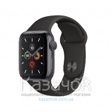 Смарт-часы Apple Watch Series 5 GPS 44mm Space Grey Aluminium Case with Black Sport Band (MWVF2)