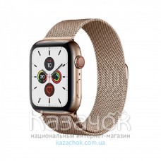 Смарт-часы Apple Watch Series 5 GPS+LTE 44mm Gold Stainless Steel Case with Gold Milanese Loop (MWW62, MWWJ2)