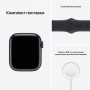 Смарт-часы Apple Watch Series 7 GPS 41mm Midnight Aluminum Case with Midnight Sport Band (MKMX3)