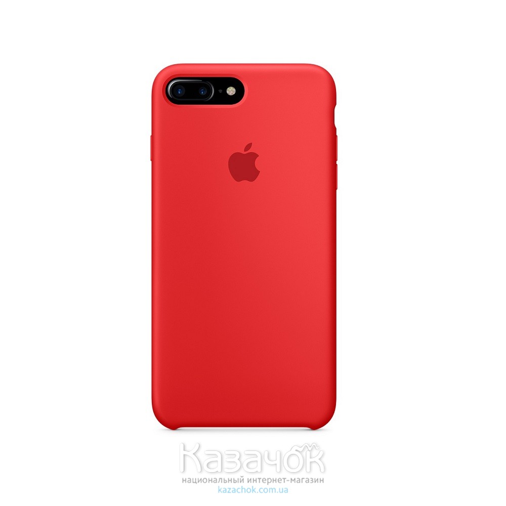 Силиконовая накладка Silicone Case для iPhone 7 Plus/ 8 Plus Red