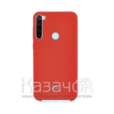 Силиконовая накладка Silicone Case для Xiaomi Redmi Note 8 Red