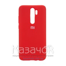 Силиконовая накладка Silicone Case для Xiaomi Redmi Note 8 Pro Red