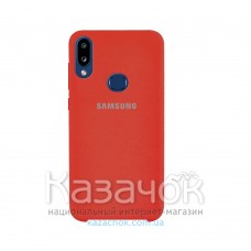 Силиконовая накладка Silicone Case для Samsung A10s/A107 2019 Red