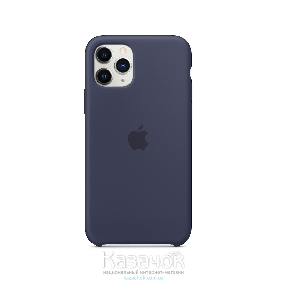 Силиконовая накладка Silicone Case для iPhone 11 Pro Max Dark Blue