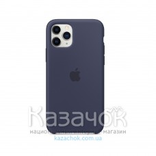 Силиконовая накладка Silicone Case для iPhone 11 Pro Max Dark Blue