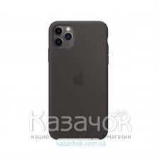Силиконовая накладка Silicone Case для iPhone 11 Pro Max Black