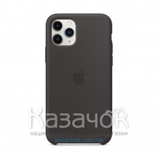 Силиконовая накладка Silicone Case для iPhone 11 Pro Black