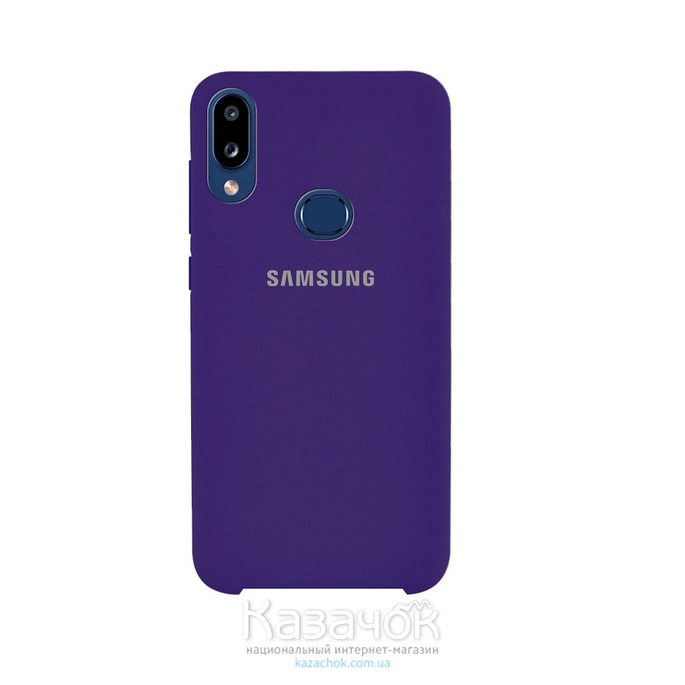 Силиконовая накладка Silicone Case для Samsung A10s 2019 A107 Violet