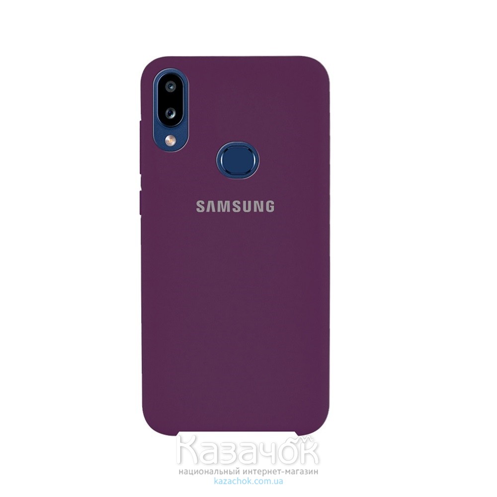 Силиконовая накладка Silicone Case для Samsung A10s 2019 A107 Purple