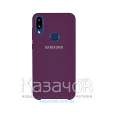 Силиконовая накладка Silicone Case для Samsung A10s 2019 A107 Purple