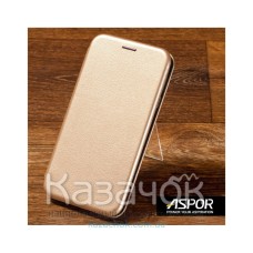 Чехол-книжка Aspor для Samsung A10 2019 A105 Leather Gold