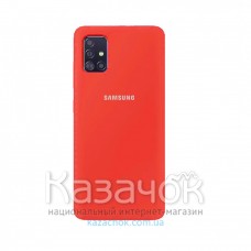 Силиконовая накладка Silicone Case для Samsung A51 2020 A515 Coral