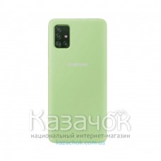 Силиконовая накладка Silicone Case для Samsung A51 2020 A515 Green