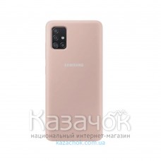 Силиконовая накладка Silicone Case для Samsung A51/A515 2020 Peach