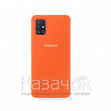 Силиконовая накладка Silicone Case для Samsung A51/A515 2020 Orange