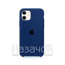 Силиконовая накладка Silicone Case для iPhone 11 Dark Blue