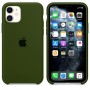 Силиконовая накладка Silicone Case для iPhone 11 Green Army