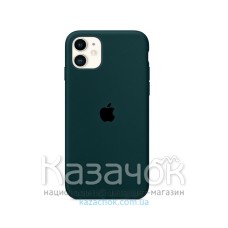 Силиконовая накладка Silicone Case для iPhone 11 Green Forest