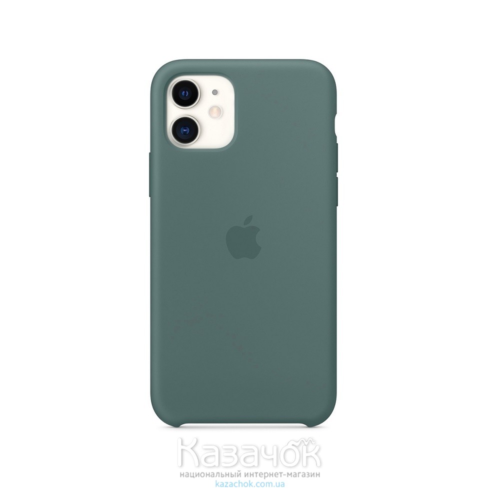 Силиконовая накладка Silicone Case для iPhone 11 Green Pine