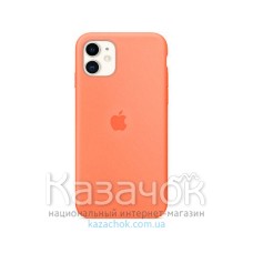 Силиконовая накладка Silicone Case для iPhone 11 Papaya