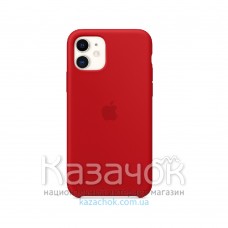 Силиконовая накладка Silicone Case для iPhone 11 Red