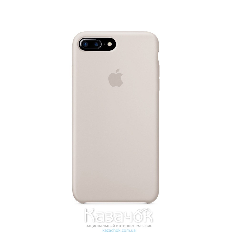 Силиконовая накладка Silicone Case для iPhone 7 Plus/ 8 Plus Stone
