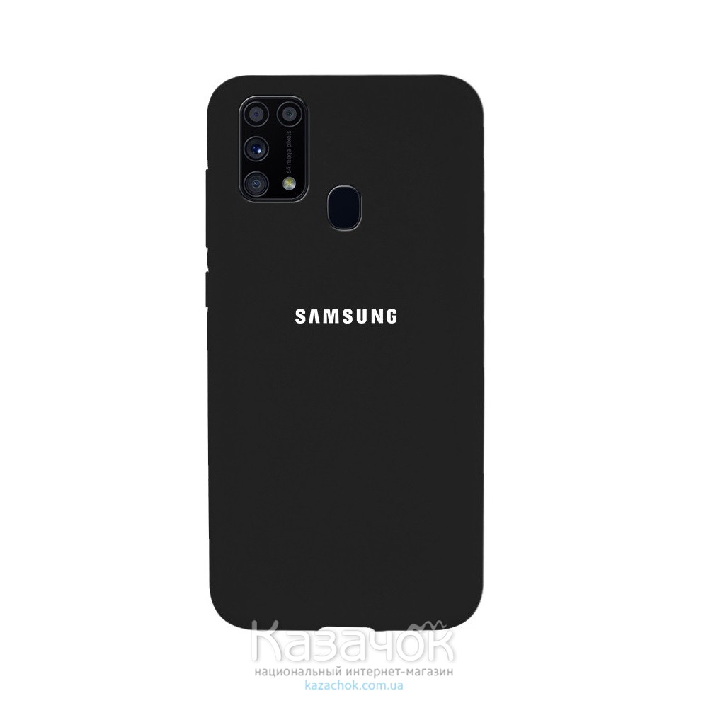 Силиконовая накладка Silicone Case для Samsung M31 2020 M315 Black