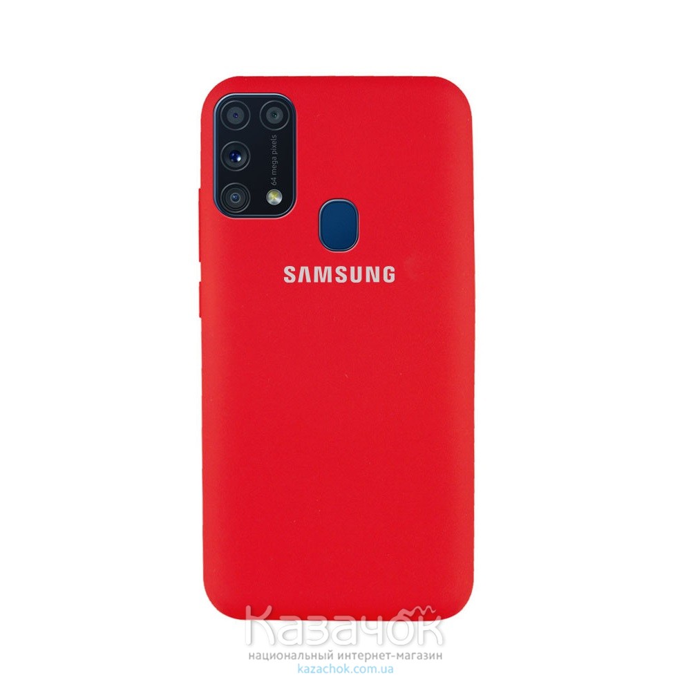 Силиконовая накладка Silicone Case для Samsung M31 2020 M315 Red