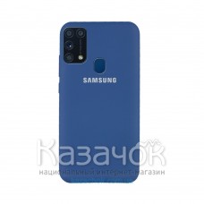 Силиконовая накладка Silicone Case для Samsung M31 2020 M315 Dark blue