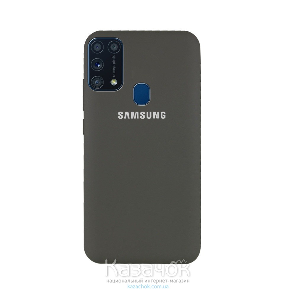 Силиконовая накладка Silicone Case для Samsung M31 2020 M315 Grey