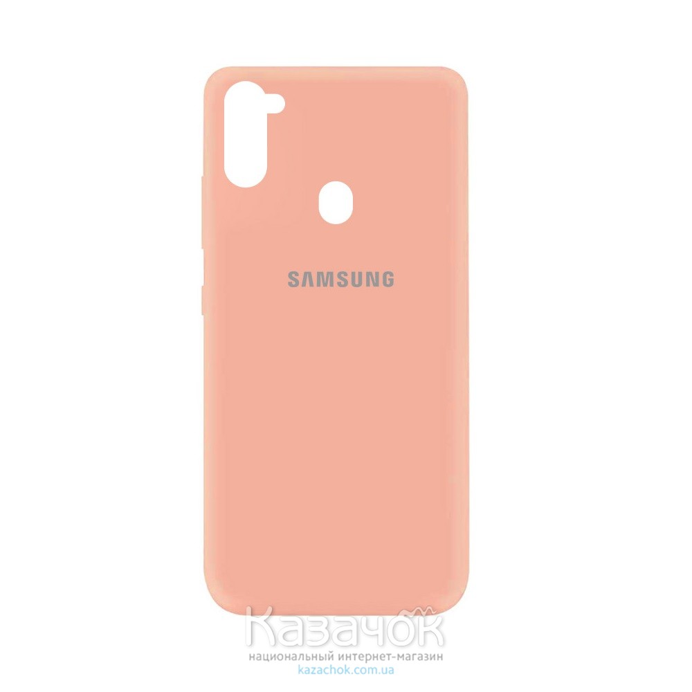 Силиконовая накладка Silicone Case для Samsung M11/A11 2020 Coral