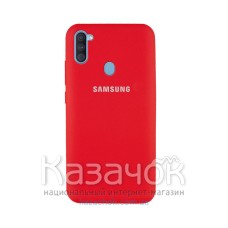 Силиконовая накладка Silicone Case для Samsung M11/A11 2020 Red