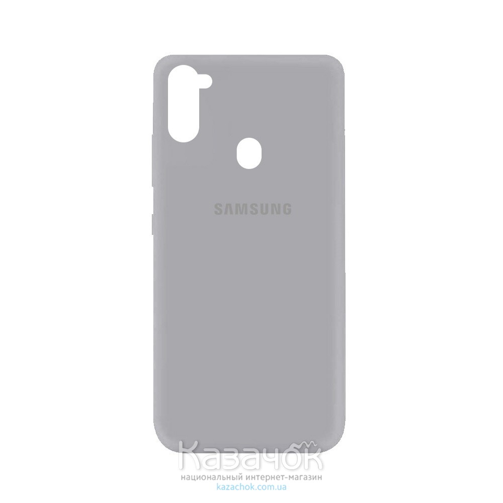 Силиконовая накладка Silicone Case для Samsung M11/A11 2020 Grey