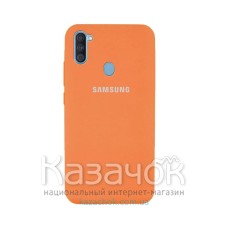 Силиконовая накладка Silicone Case для Samsung M11/A11 2020 Orange