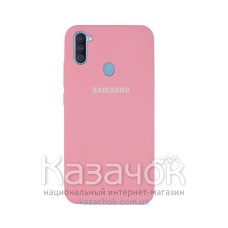 Силиконовая накладка Silicone Case для Samsung M11/A11 2020 Pink