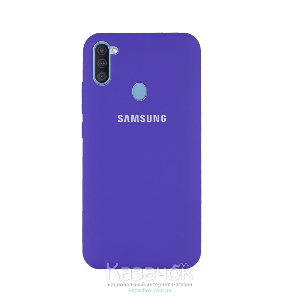 Силиконовая накладка Silicone Case для Samsung M11/A11 2020 Violet