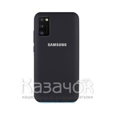 Силиконовая накладка Silicone Case для Samsung A41 2020 A415 Black
