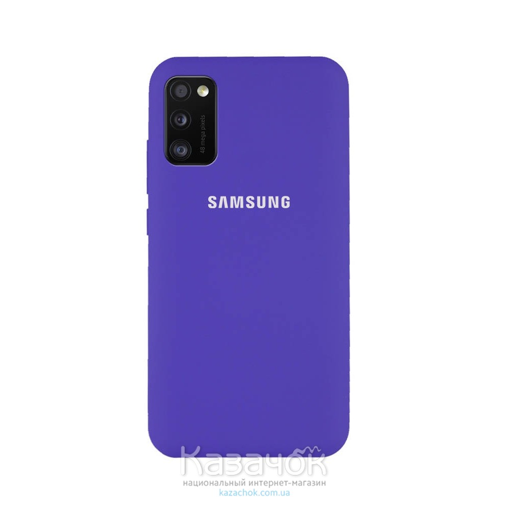Силиконовая накладка Silicone Case для Samsung A41 2020 A415 Violet