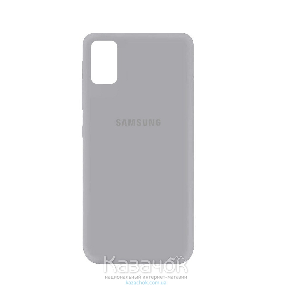 Силиконовая накладка Silicone Case для Samsung A41 2020 A415 Grey