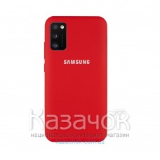 Силиконовая накладка Silicone Case для Samsung A41 2020 A415 Red