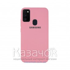 Силиконовая накладка Silicone Case для Samsung M21 2020 M215 Pink