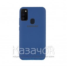 Силиконовая накладка Silicone Case для Samsung M21 2020 M215 Blue