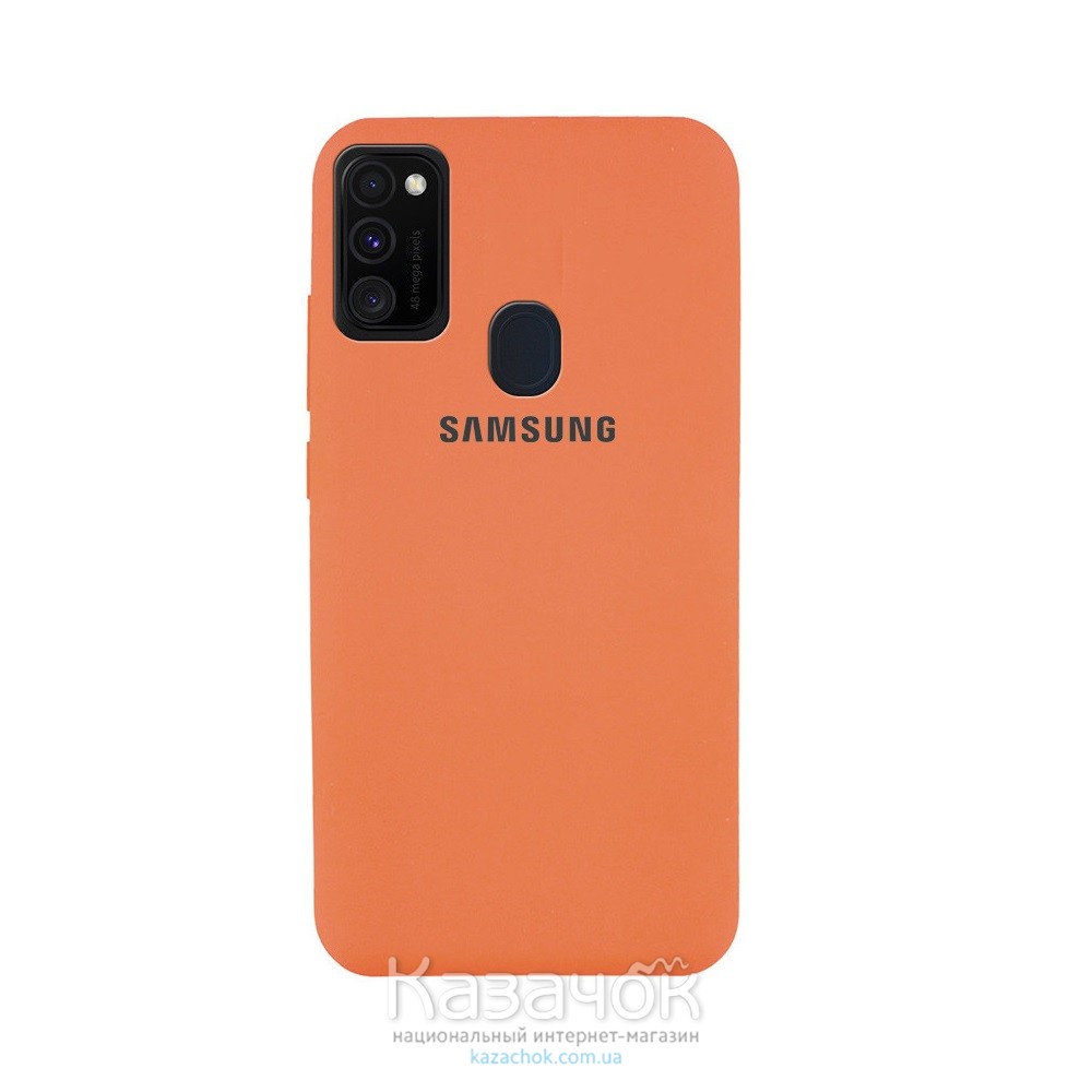 Силиконовая накладка Silicone Case для Samsung M21 2020 M215 Orange