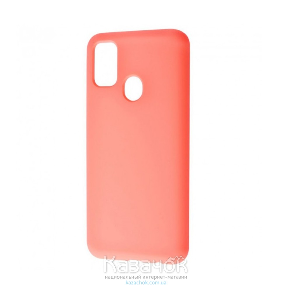 Силиконовая накладка Silicone Case для Samsung M21 2020 M215 Peach