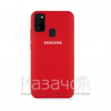 Силиконовая накладка Silicone Case для Samsung M21 2020 M215 Red