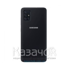Силиконовая накладка Silicone Case для Samsung A51 2020 A515 Black