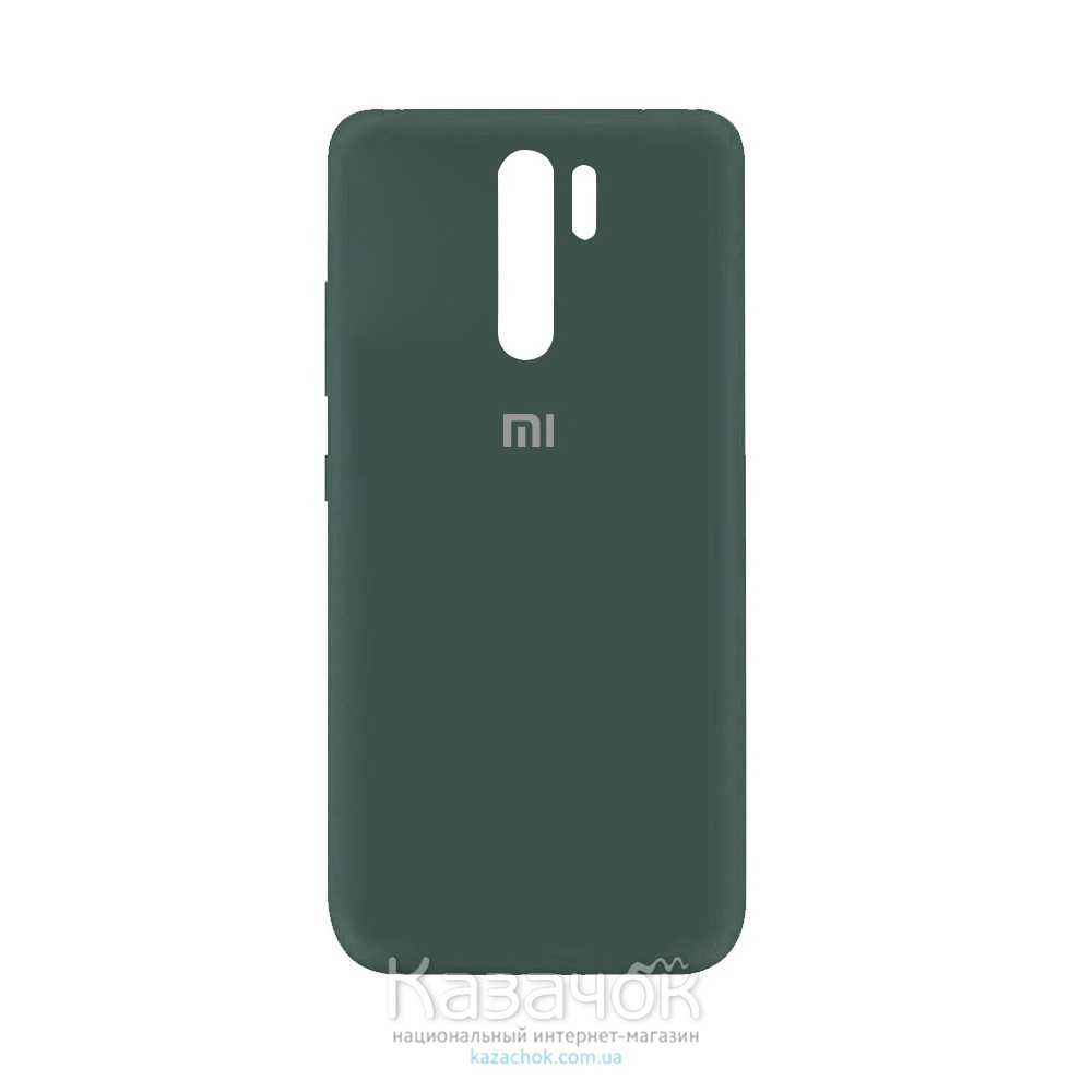 Силиконовая накладка Silicone Case для Xiaomi Redmi 9 Dark Green