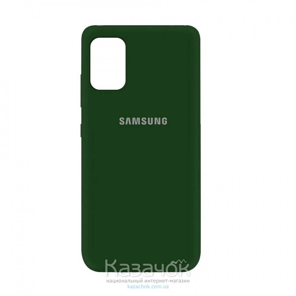 Силиконовая накладка Soft Silicone Case для Samsung A31/A315 2020 Dark Green