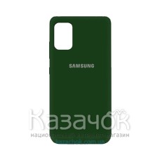 Силиконовая накладка Silicone Case для Samsung A51 2020 A515 Dark Green