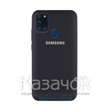 Силиконовая накладка Silicone Case для Samsung A21s/A217 2020 Black
